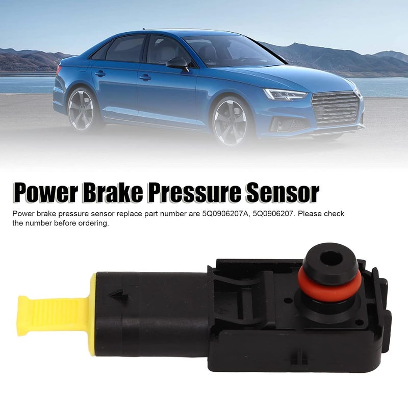 HEITIGN Brake Booster Pressure Sensor 5Q0906207A Sensitive Compact Strong Power Black Compatibility with B9 Avant 8W5 - Image 5